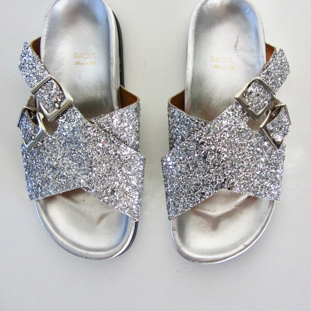 Glitter Sequin Slides Sandals